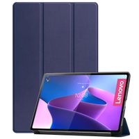 imoshion Trifold Klapphülle für das Lenovo Tab P12 Pro - Dunkelblau