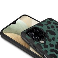 imoshion Design Hülle Samsung Galaxy A12 - Leopard - Grün / Schwarz