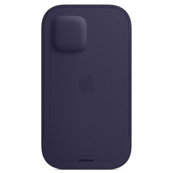 Apple Ledersleeve MagSafe für das Apple iPhone 12 (Pro) - Deep Violet