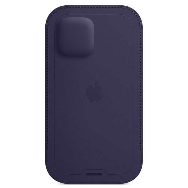 Apple Ledersleeve MagSafe für das iPhone 12 (Pro) - Deep Violet