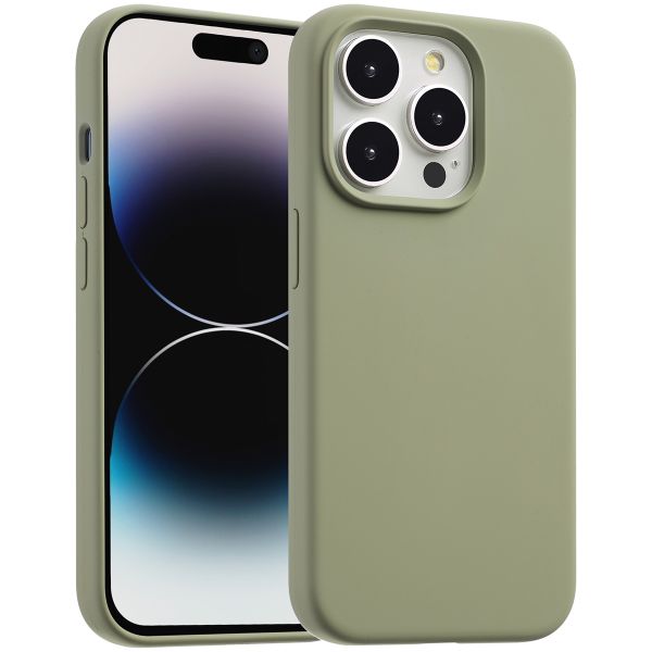 Accezz Liquid Silikoncase mit MagSafe für das iPhone 14 Pro - Cooper Green