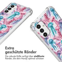 imoshion Design Hülle mit Band Samsung Galaxy A13 (5G) - Jellyfish Watercolor