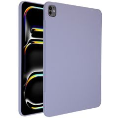 Accezz Liquid Silicone Back Cover mit Stifthalter Apple iPad Pro 13 (2025) M5 / (2024) M4 - Lila