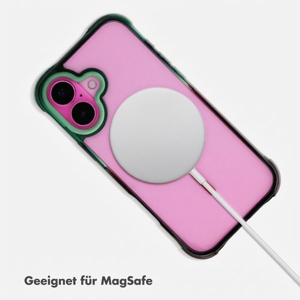 Selencia Gradient MagSafe Back Cover Apple iPhone 16 - Grün / Braun