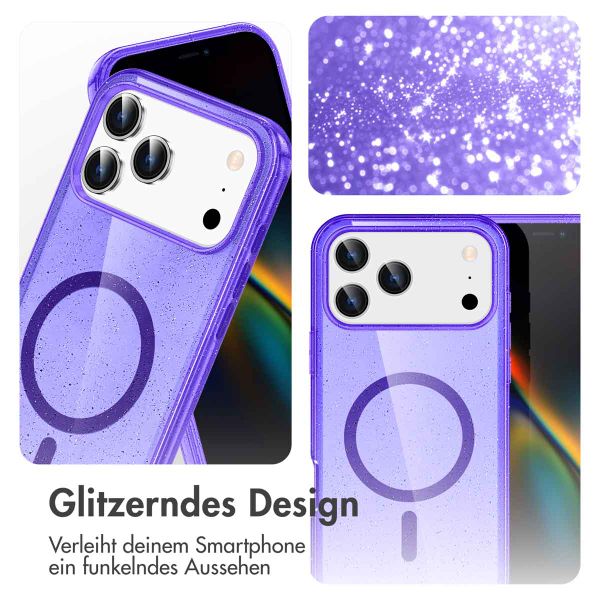 imoshion Sparkle Back Cover mit MagSafe Apple iPhone 17 Pro - Violett