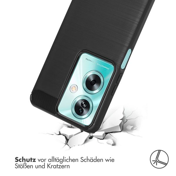 imoshion Brushed Back Cover Oppo A79 - Schwarz