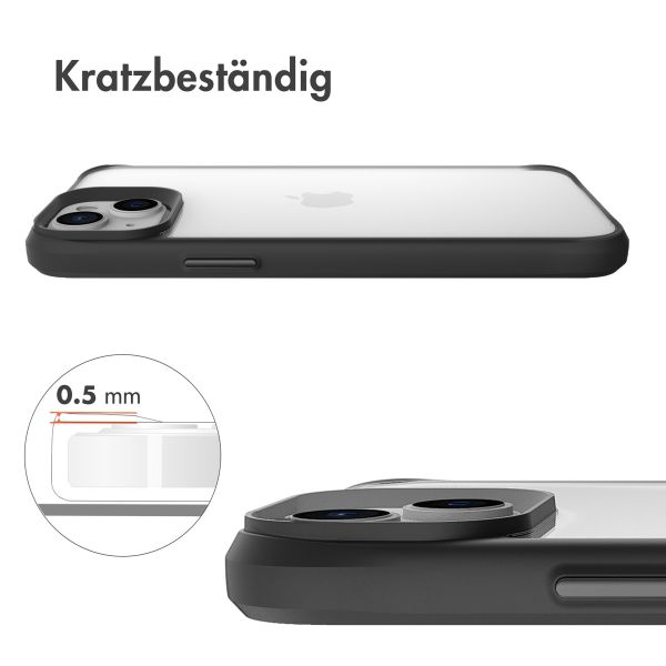 imoshion Rugged Hybrid Case für das Apple iPhone 14 Plus - Schwarz / Transparent