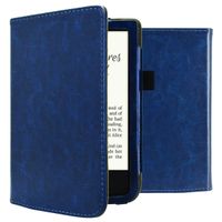 imoshion Vegan Leather Klapphülle für das Pocketbook Touch Lux 5 / HD 3 / Basic Lux 4 / Vivlio Lux 5 - Dunkelblau