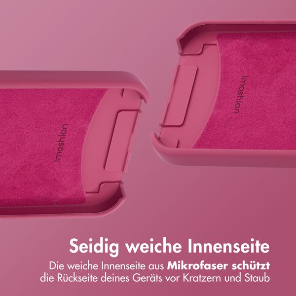 imoshion Color Backcover mit abnehmbarem Handykette und MagSafe Apple iPhone 15 - Raspberry