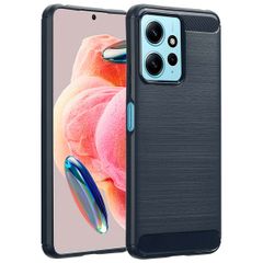 imoshion Brushed Back Cover für das Xiaomi Redmi Note 12 (4G) - Dunkelblau