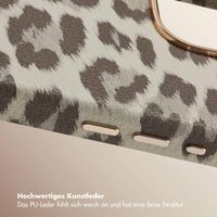 Selencia Sabi Backcover Leopardenmuster mit MagSafe Apple iPhone 16 Pro Max - Soft Ivory