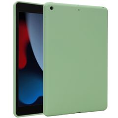 Accezz Liquid Silicone Back Cover Apple iPad 9 (2021) 10.2 Zoll / iPad 8 (2020) 10.2 Zoll / iPad 7 (2019) 10.2 Zoll - Hellgrün