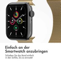 imoshion Mailändische Magnetarmband für die Apple Watch Series 1 bis 9 / SE (38/40/41 mm) | Series 10 (42 mm) - Größe M - Champagne