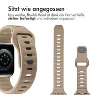 imoshion Active Sport Silikonarmband für die Apple Watch Series 1-9 / SE (38/40/41 mm) | Series 10 (42 mm) - Braun