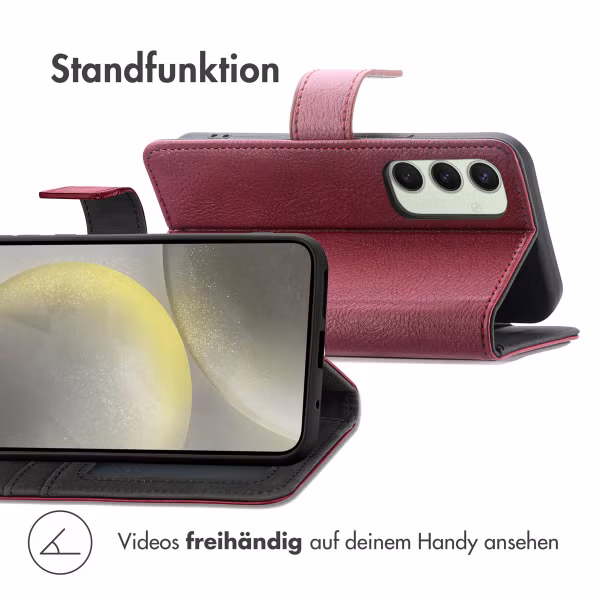 imoshion Luxuriöse Klapphülle Samsung Galaxy S24 FE - Bordeaux