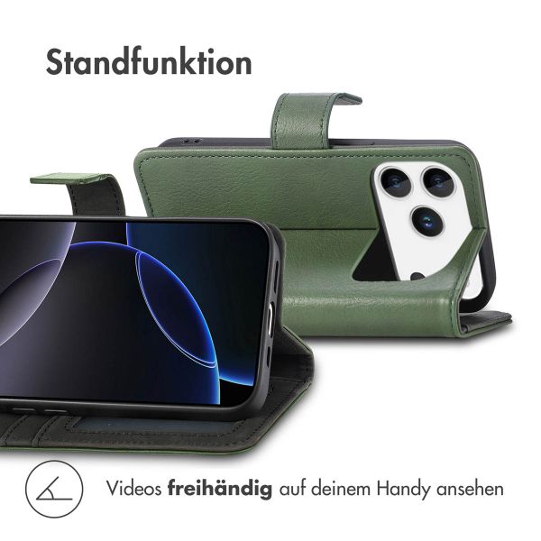 imoshion Luxuriöse Klapphülle Apple iPhone 17 Pro - Grün