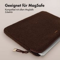 Selencia Teddy Laptop Hülle 13-14 Zoll - Laptop Sleeve - Choco Brown
