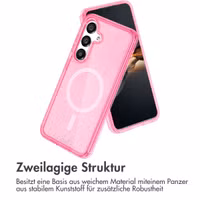 imoshion Sparkle Back Cover mit MagSafe Samsung Galaxy S25 Plus - Rosa