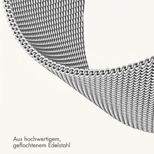 imoshion Mailändische Magnetarmband für Samsung Galaxy Watch 9 (40/44mm) / Watch 8 (40/44mm) / Classic (46mm) - Silber