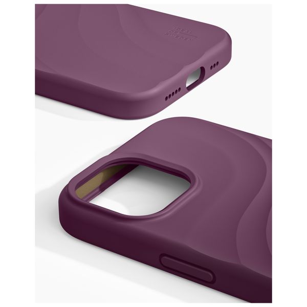 iDeal of Sweden Soft Swirl Silicone MagSafe Hülle Apple iPhone 17e / 16e / 15 / 14 / 13 - Velvet Plum
