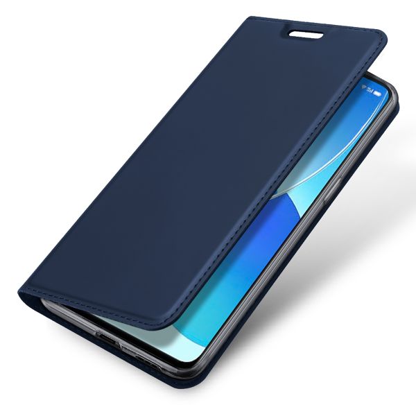 Dux Ducis Slim TPU Klapphülle für das Oppo Reno 6 5G - Dunkelblau