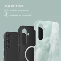 Selencia Vivid Back Cover Samsung Galaxy A55 - Marble Grayed Jade
