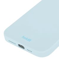 Holdit Silicone Case für das iPhone 15 - Mineral Blue