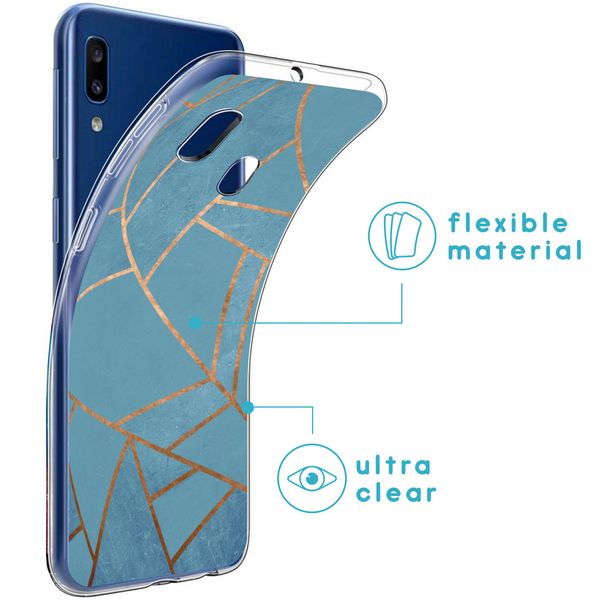 imoshion Design Hülle für das Samsung Galaxy A20e - Blue Graphic