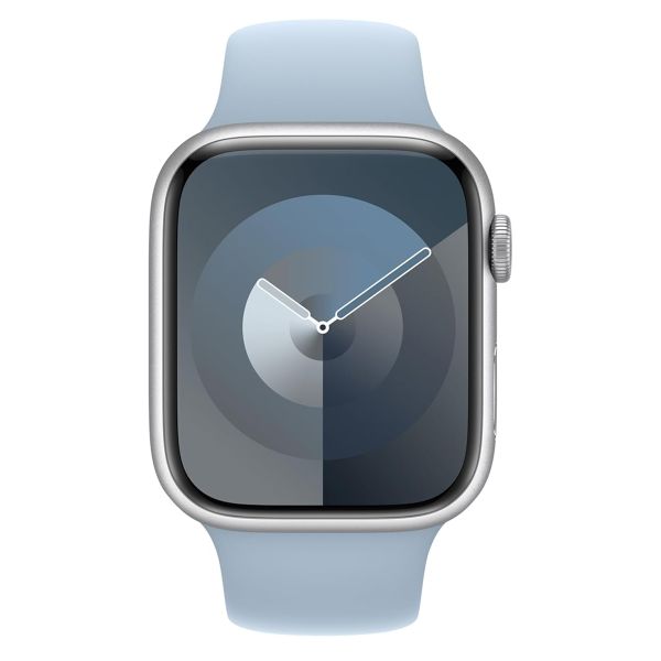 Apple Sport Band für Apple Watch Series 1 bis 9 / SE (38/40/41 mm) | Series 10 (42 mm) - Größe S/M - Hellblau