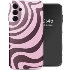 Selencia Vivid Backcover Samsung Galaxy A15 (5G/4G) - Wavy Swirl Pink Plum