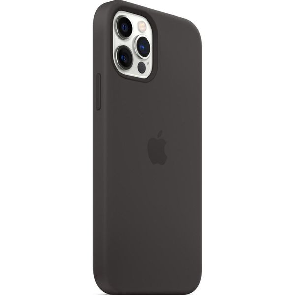 Apple Silikon-Case MagSafe Apple iPhone 12 (Pro) - Black