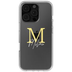 Personalisierte Hülle mit Buchstaben iPhone 16 Pro Max - Transparent