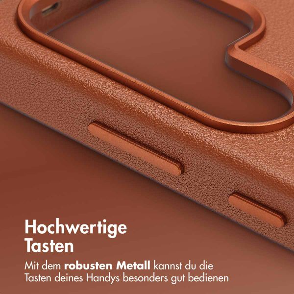 Accezz MagSafe Leather Backcover für das Samsung Galaxy S25 Ultra - Sienna Brown