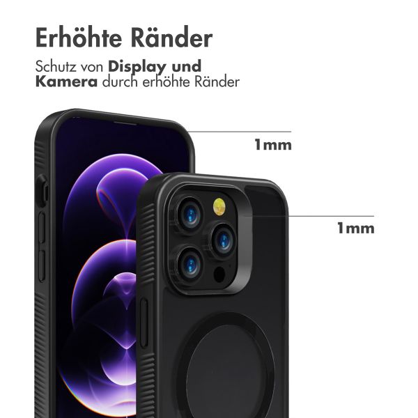Accezz Rugged Frosted Back Cover mit MagSafe Apple iPhone 14 Pro - Schwarz