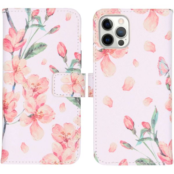 imoshion Design TPU Klapphülle für das iPhone 12 (Pro) - Blossom Watercolor