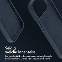 Accezz MagSafe Leather Backcover Apple iPhone 17 Pro - Nightfall Blue