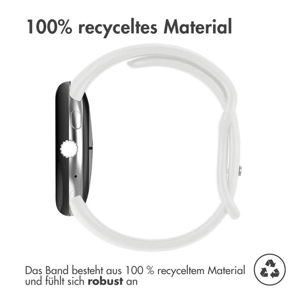 imoshion Silikon-Armband⁺ für  Google Pixel Watch / Watch 2 / Watch 3 / Watch 4 (41 mm) - Größe L - Weiß