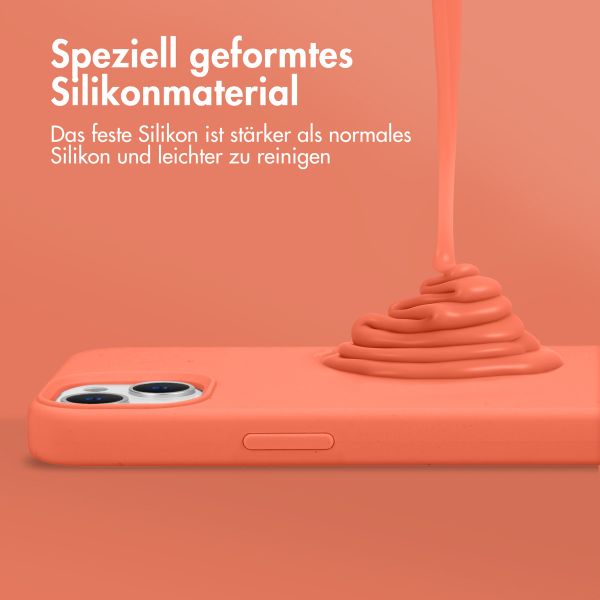 Accezz Liquid Silikoncase für das iPhone 11 - Nectarine