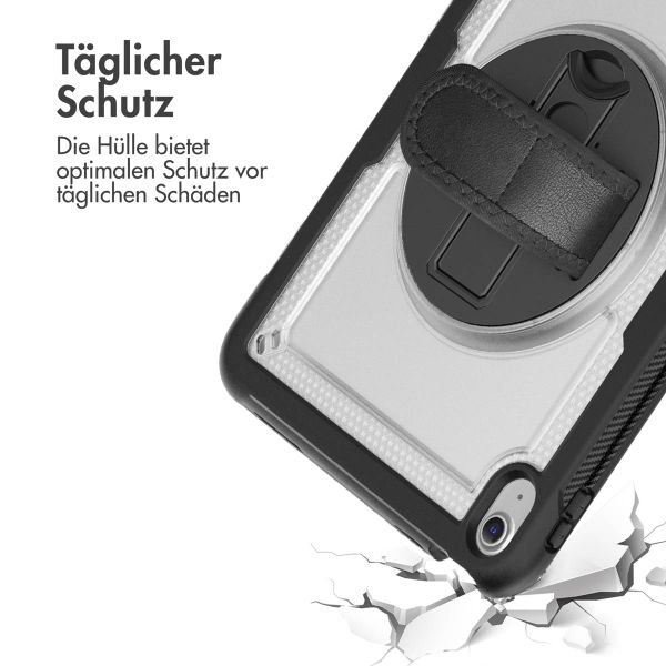 Accezz Robustes Back Cover mit Schultergurt Apple iPad 11 (2025) 11 Zoll A16 / iPad 10 (2022) 10.9 Zoll - Transparent
