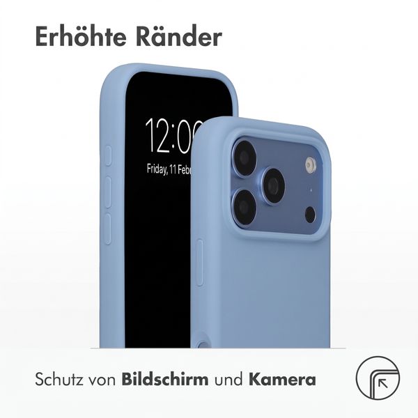 Accezz Liquid Silikoncase mit MagSafe Apple iPhone 18 Pro Max / 17 Pro Max - Hellblau