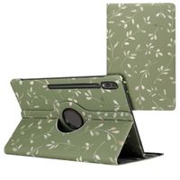 imoshion 360° drehbare Design Klapphülle Samsung Galaxy Tab S10 Ultra / Tab S9 Ultra - Green Flowers
