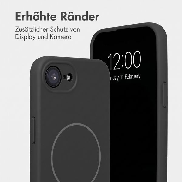 Accezz Grip Backcover mit MagSafe Apple iPhone 17e / 16e - Schwarz