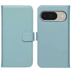 Selencia Echtleder Klapphülle Google Pixel 10 / 10 Pro - Light Blue