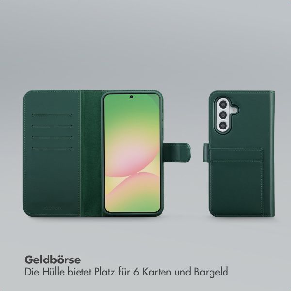 Selencia Olyn Abnehmbare Bookcase mit MagSafe Samsung Galaxy A56 - Grün