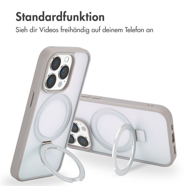 Accezz Ring Stand Backcover mit MagSafe für das Apple iPhone 14 Pro Max - Grey