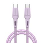 imoshion Braided USB-C-zu-USB-C Kabel - 2 Meter - Lila