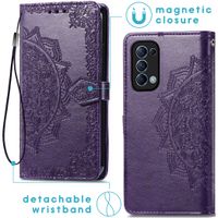 imoshion Mandala Klapphülle Oppo Find X3 Lite - Violett