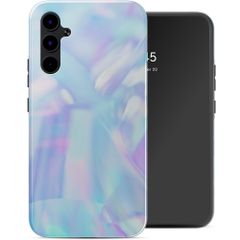 Selencia Vivid Back Cover Samsung Galaxy A34 (5G) - Holographic Blue Dream