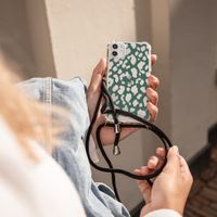 imoshion Design Hülle mit Band für das Samsung Galaxy A50 - Panther Illustration