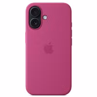 Apple Silikon-Case MagSafe für das Apple iPhone 16 - Fuchsia